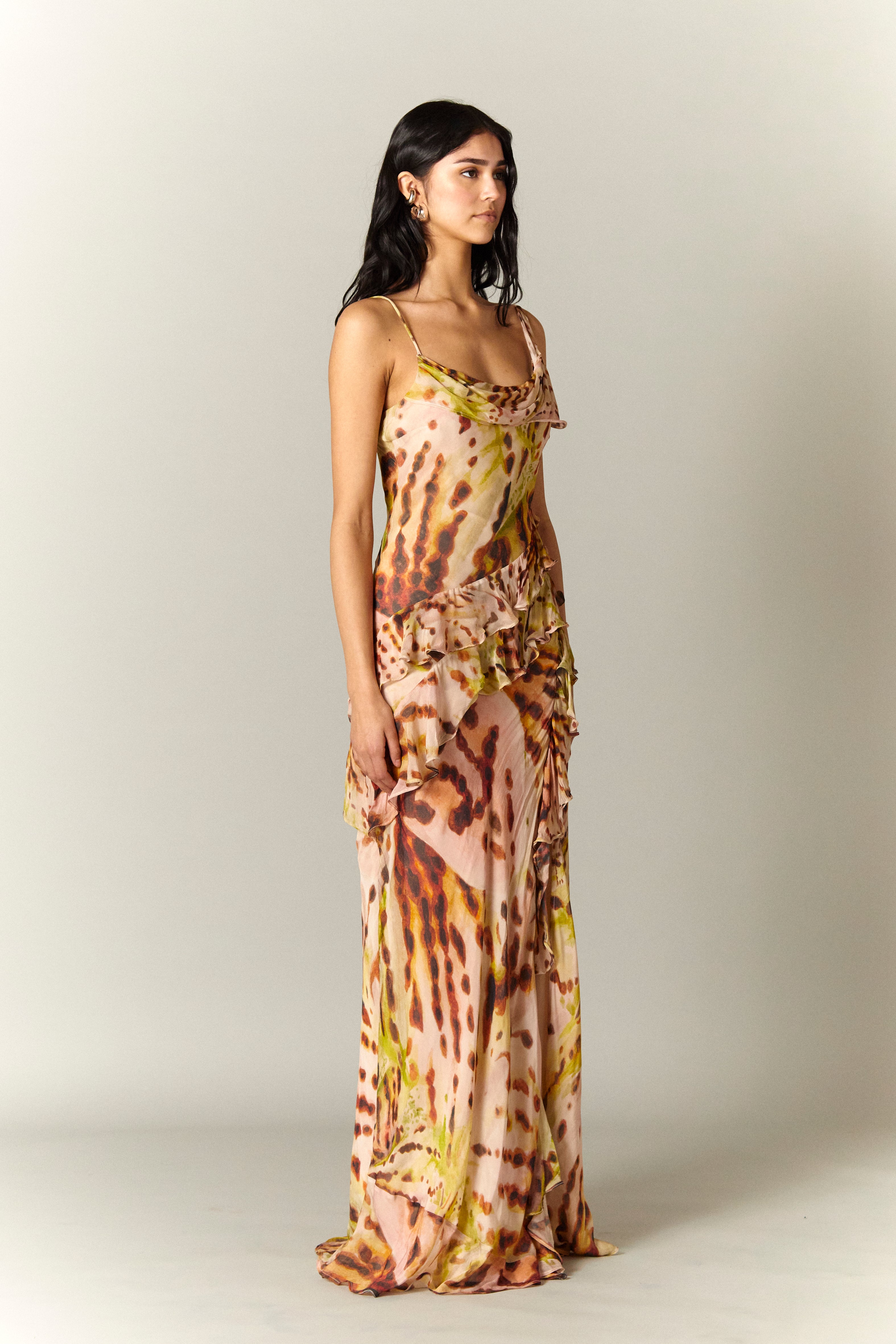 RAIN PRINTED GOWN