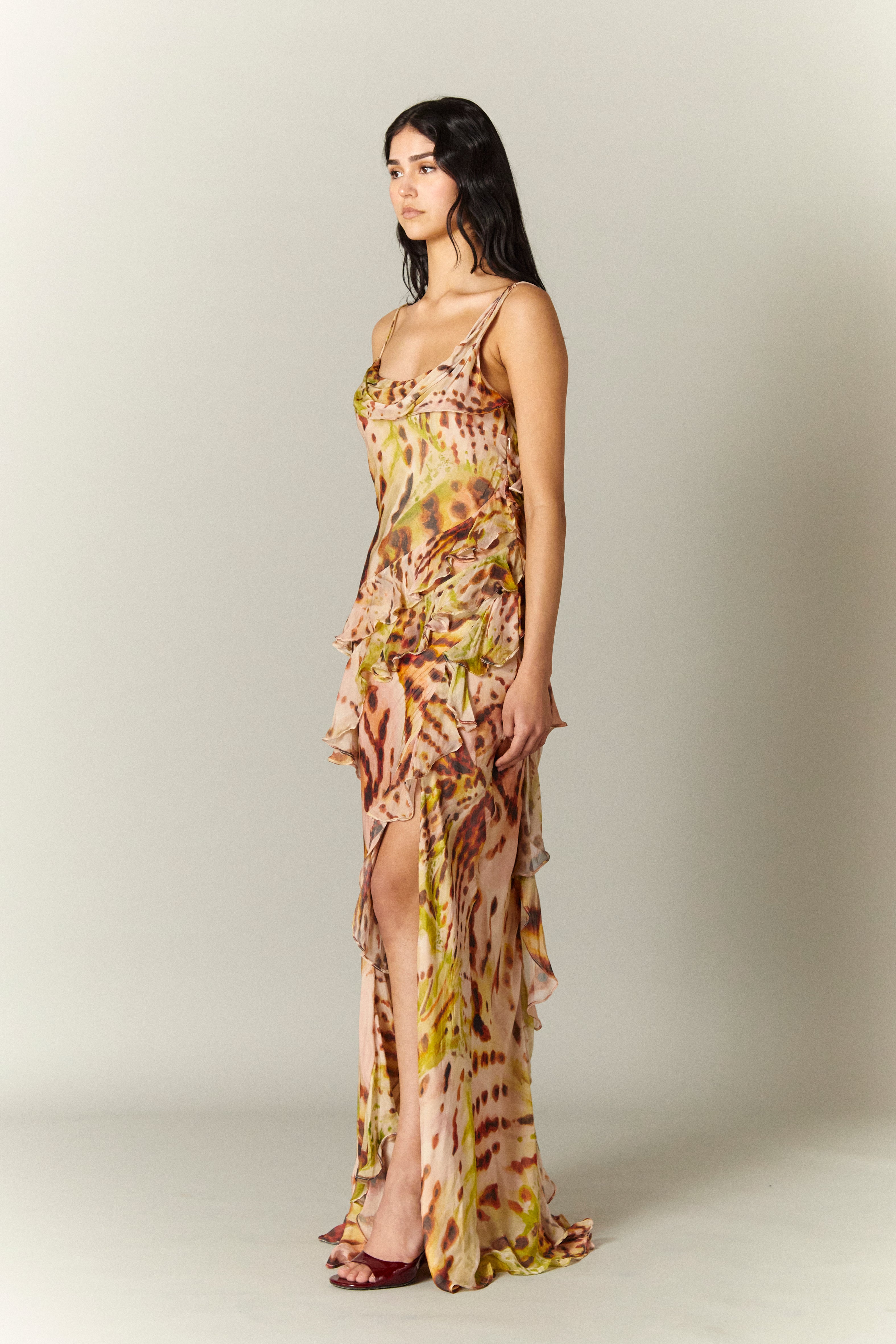 RAIN PRINTED GOWN