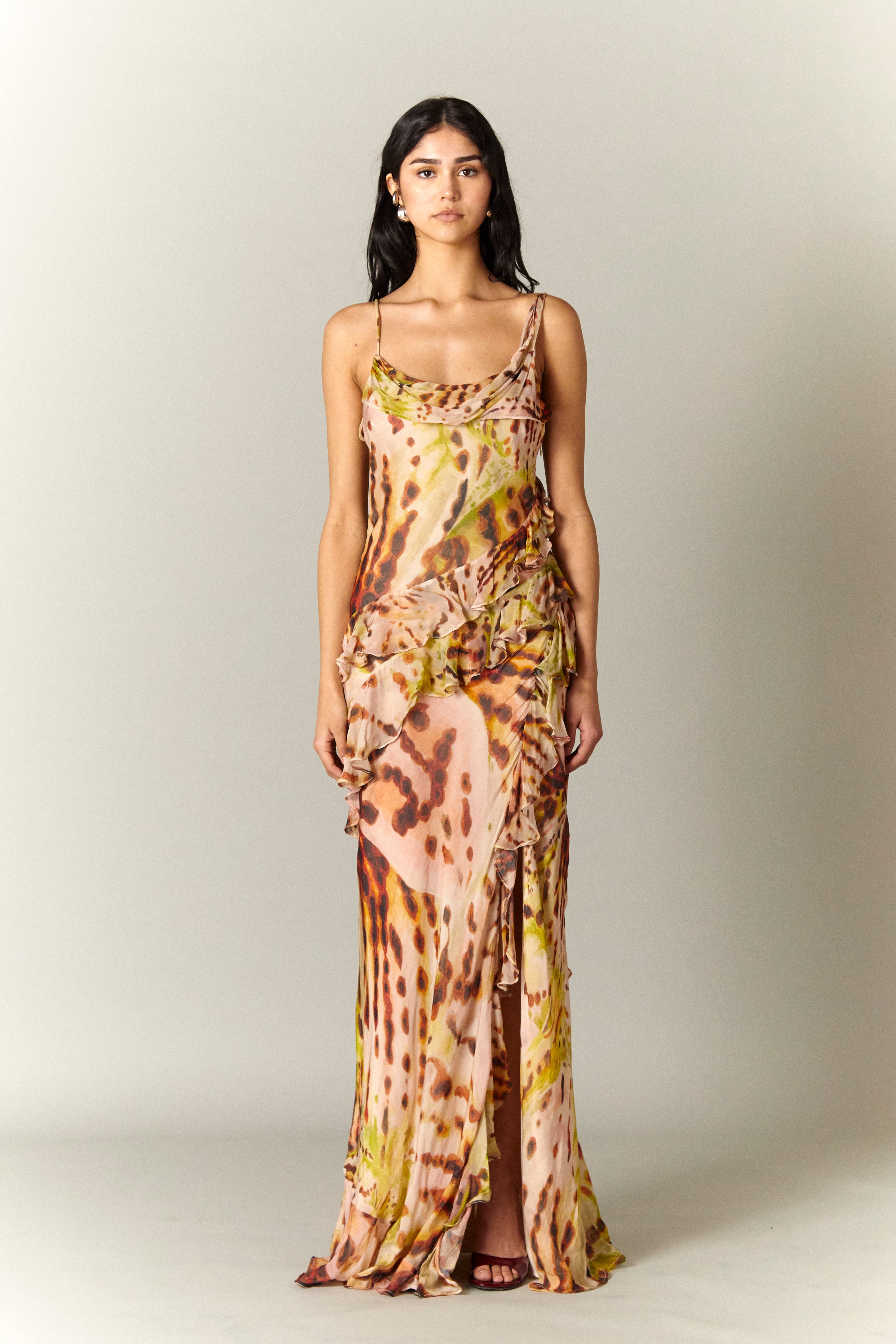 RAIN PRINTED GOWN